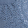 Transparante halfbladige sokkels - Ijsblauw