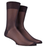Set van 7 polyamide voile herensokken - Zwart