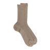 Herensokken zonder elastische boord van Schots garen - Khaki aarde