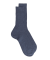Geribde herensokken van zuiver Schots garen - Denimblauw