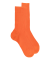 Geribde herensokken van 100% Fil d'Ecosse. - Oranje