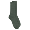 Zware Merino Ribbelsokken - Groen