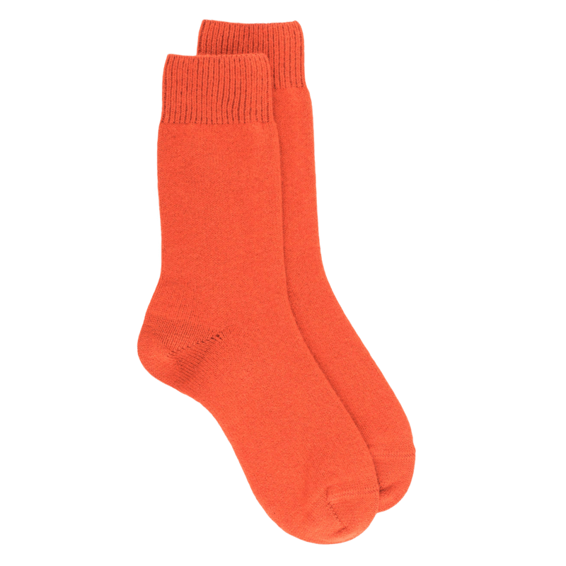 Softness Sokken van merinowol en kasjmier - Oranje