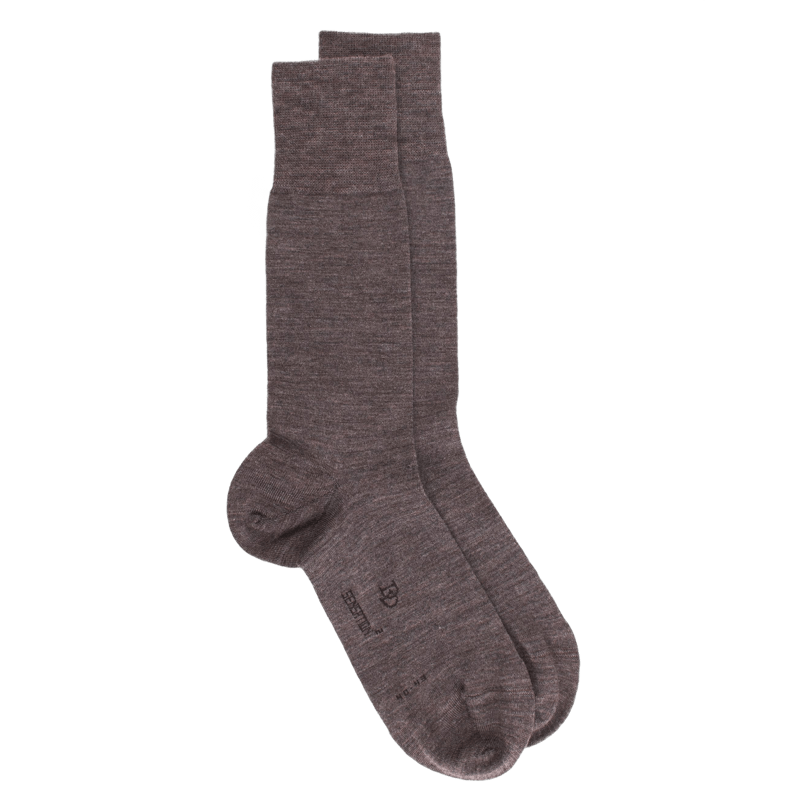 Heren Sensation Merino Wol & Egyptisch Katoen Sokken - Otter Bruin
