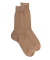 Fijne herensokken 100% Schots garen - Fawn bruin