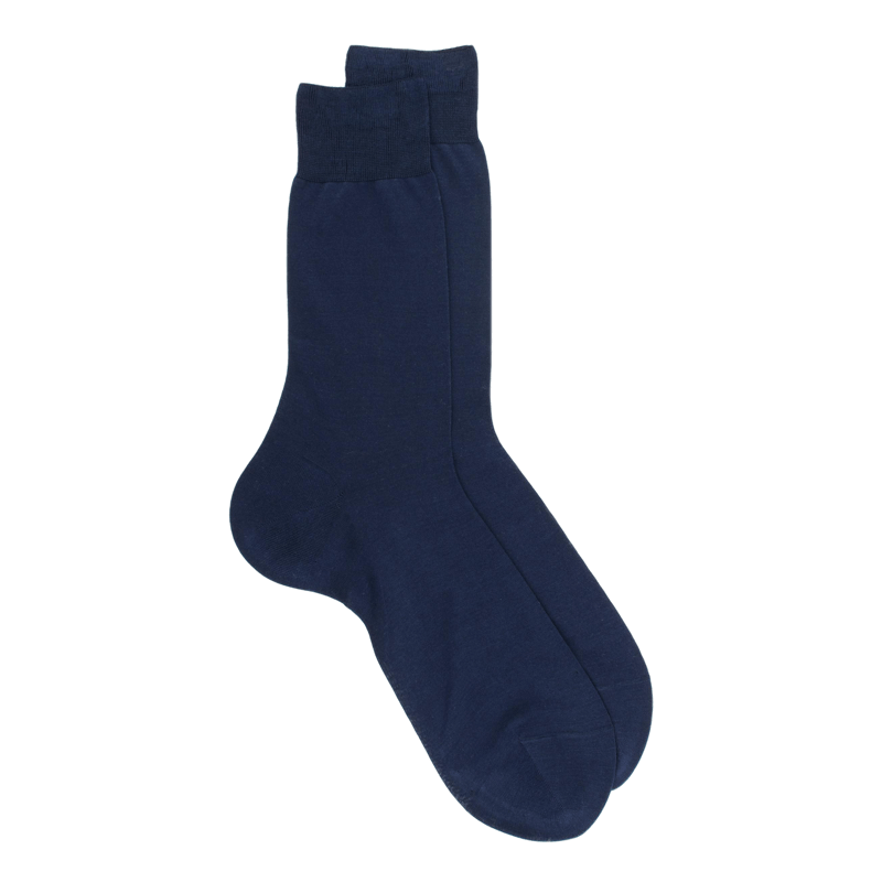 Heren Dore Dore Pure Cotton Socks - Sailor Blue