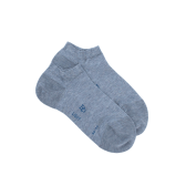 Damessokken van Schots garen - Gletsjerblauw