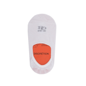 Onzichtbare sokken met antislip hielband - Wit