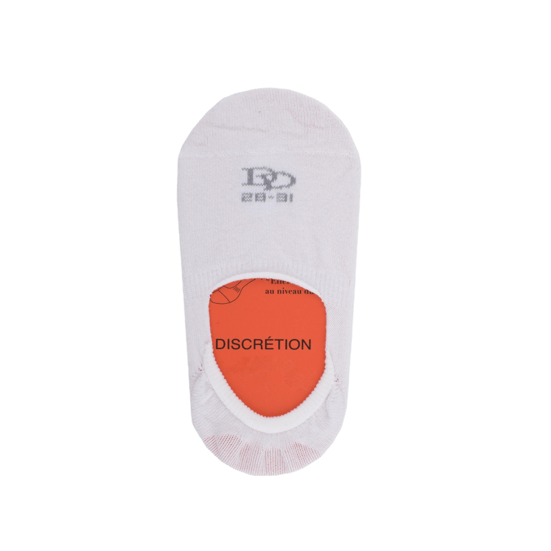 Onzichtbare sokken met antislip hielband - Wit