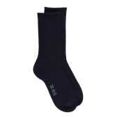Heren DD katoenen lus sokken - Blauw