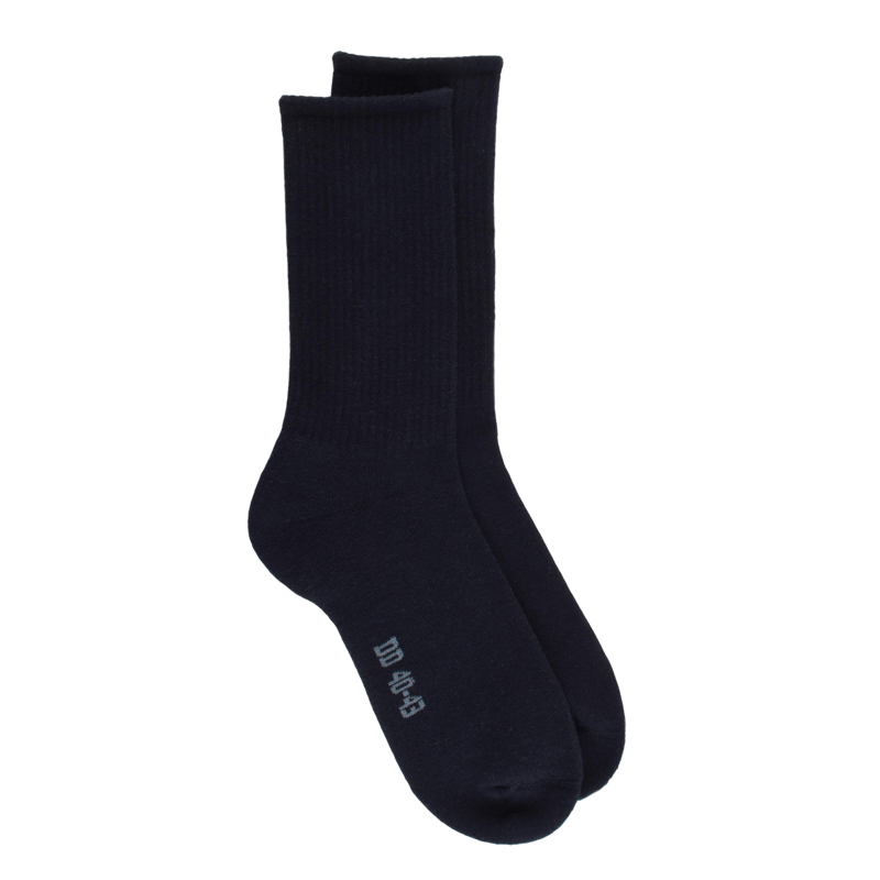 Heren DD katoenen lus sokken - Blauw